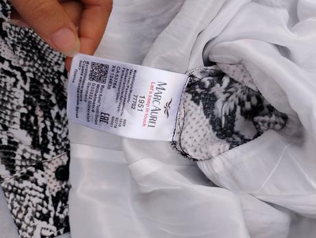 Marc aurel krásne dámske šaty s volánom, l