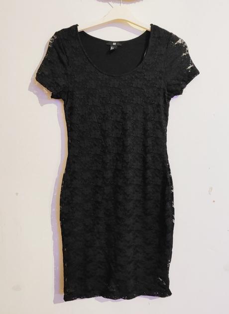 Elastické čipkované šaty h&m, h&m,s