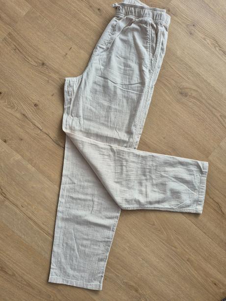 Ľanové nohavice, h&m,164