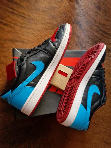 Nike air jordan 1 retro low og eu 40.5 black / pow, nike,40