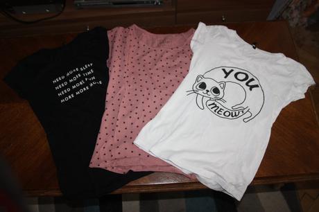3x tričko, sinsay,s