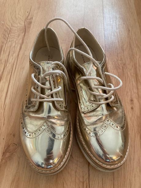 Krasne zlate topanky, zara,37