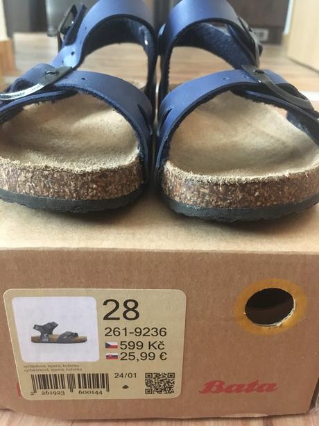 Sandálky, baťa,28
