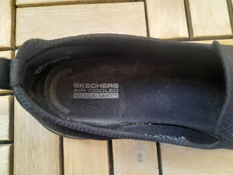 Čierne slip-on topánky skechers veľ. 40, skechers,40