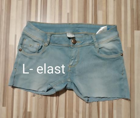 Elastické rifľové kraťasy l, l