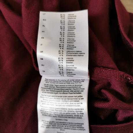 Šaty bordové m-ko, m