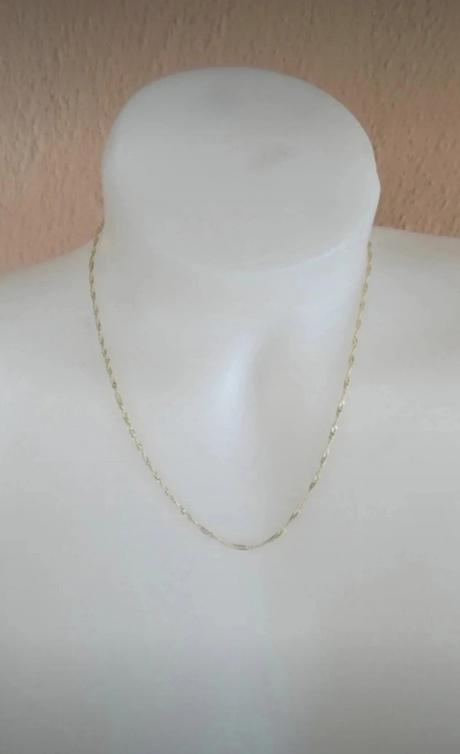 Pozlátená retiazka, dĺžka 44,5 cm, 
