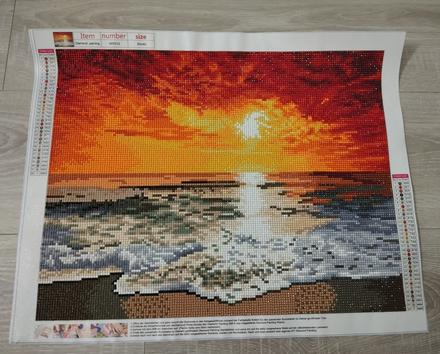 Nový hotový diamantový obraz "západ slnka",