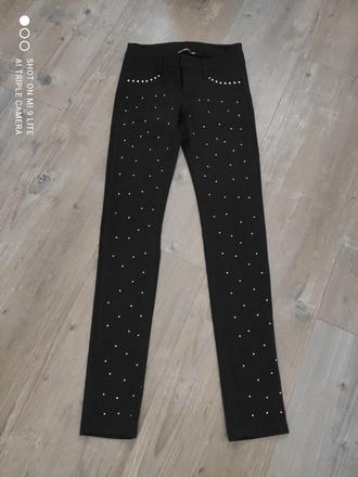 Nohavice so striebornymi kamienkami, terranova,xs