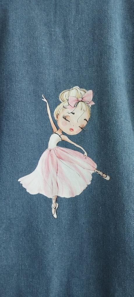 Krásna riflová bundička s baletkou, 140