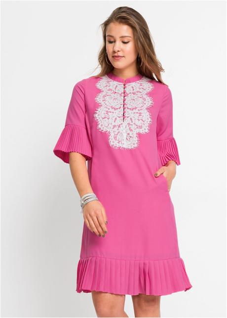 -plisované šaty s čipkou rainbow veľ. 34, bonprix,xs