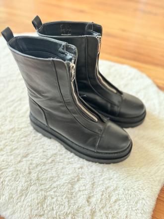 Kozene cizmy na platforme, 39