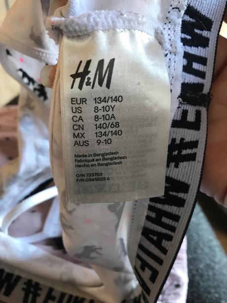 Podprsenka 8-10r., h&m,140