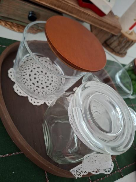 4ks sklenene nadoby, dozy, miska top stav, 