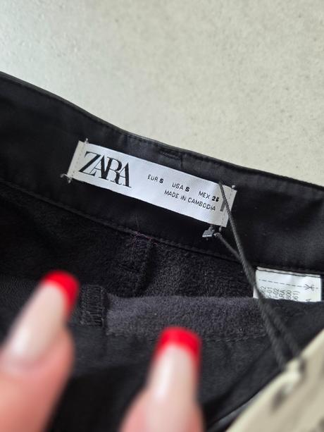 Zara koženková sukňa xs/s, zara,34 / xs