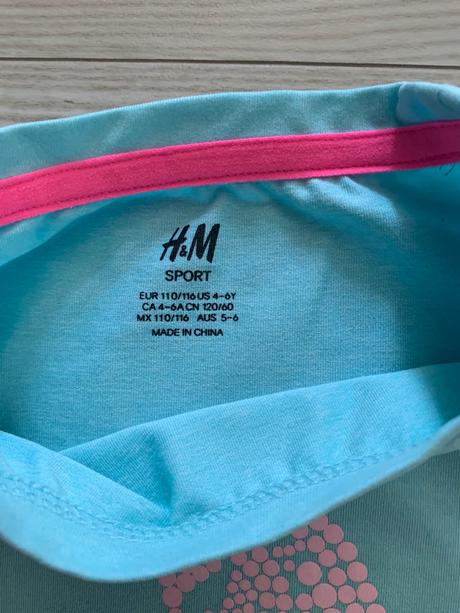 Športové tričko, h&m,110