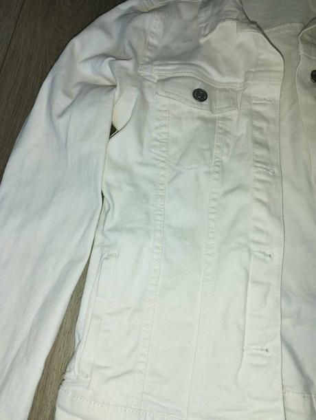 Biela rifľová bunda, esmara,36