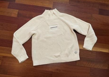 Dievčenský pletený pulover ck, calvin klein,140
