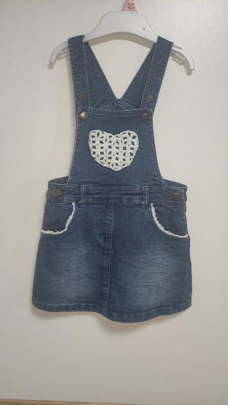 Riflové šaty s trakmi, topomini,92