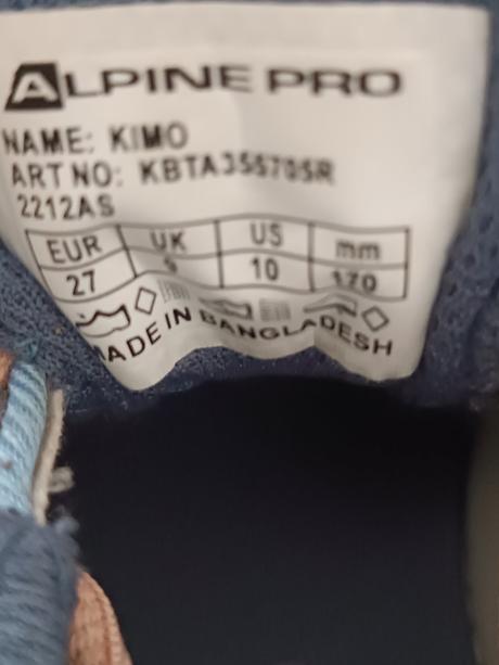 Tenisky 27, alpine pro,27