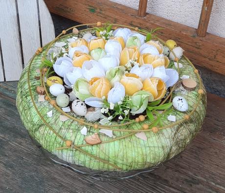 Jarný veniec s krokusami, 