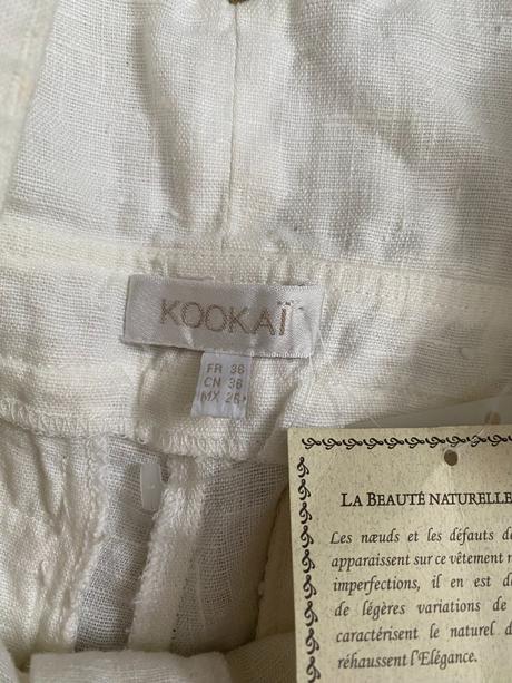 Ľanové letné etno/boho historické nohavice, kookai,s