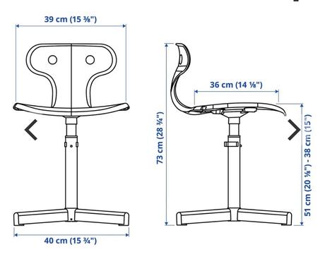Ikea detská stolička molte grey za 15eur,