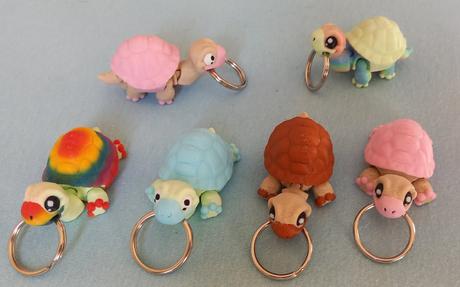 Kľúčenka z 3d korytnačka,