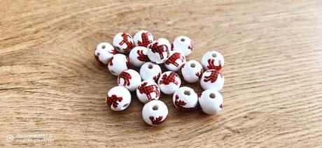 Korálka drevená - sobík- 16 mm,