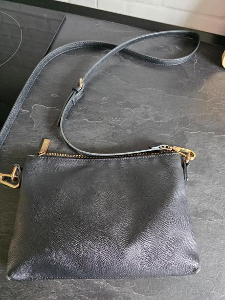 Crossbody kožená kabelka, ralph lauren