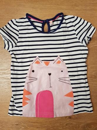 Tričko s mačkou, marks & spencer,98