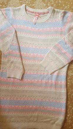 Mäkkučký predĺžený pulóvrik, mothercare,128