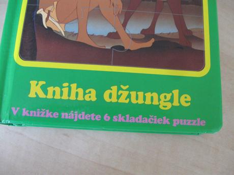 Leporelo s puzzle kniha džungle, 
