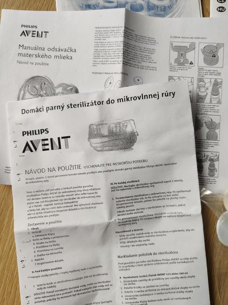 Avent odsávačka, sterilizátor, poháre, fľaše,  ..., 