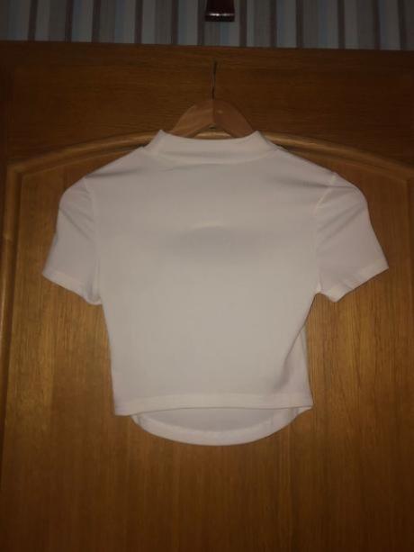 Krasny biely damsky top vel. s, s