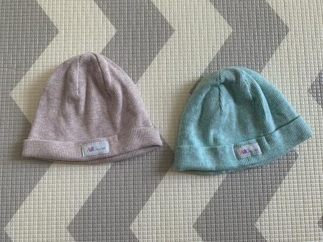 Dojčenské čiapky 2 ks, <50