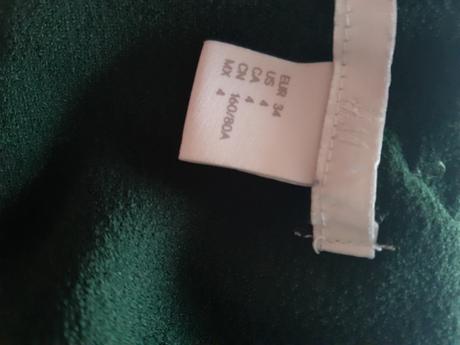 Saty smaragdovo zelene, h&m,xs