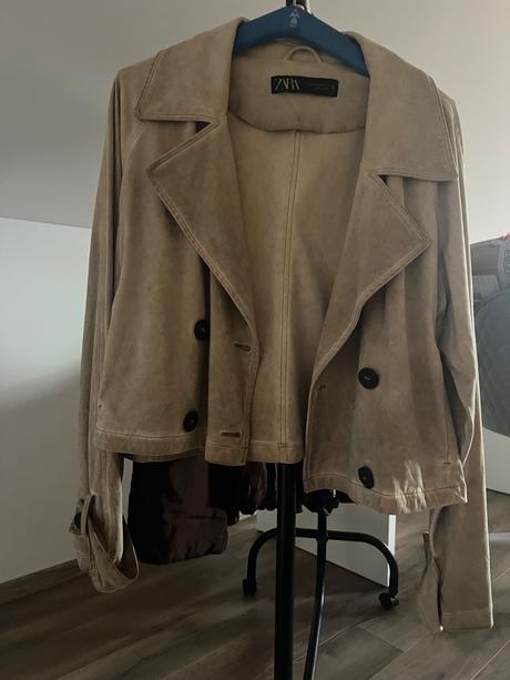 Semisovy zara crop trenchcoat, zara,m