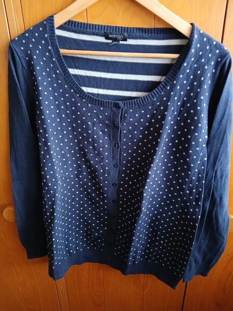 Modrý  sveter, tchibo,xxl