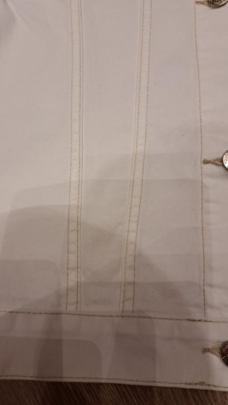 Biela riflovka, h&m,170