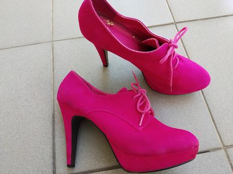 Pink šnurovačky s platformou, 40
