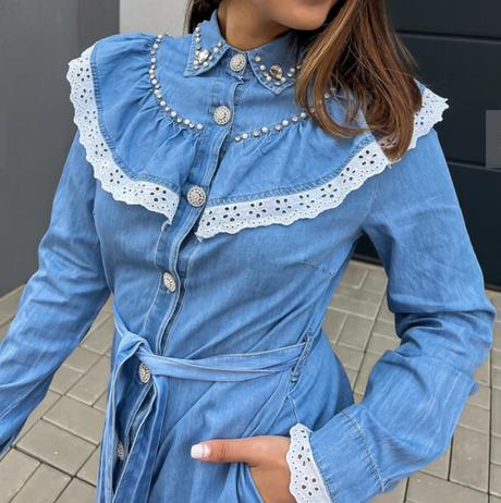 Nádherne jeans nové saty, m