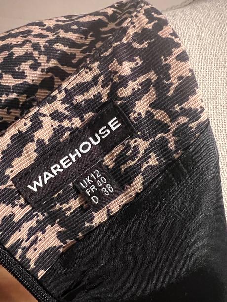 Tigrované šaty, warehouse, 38, warehouse,38