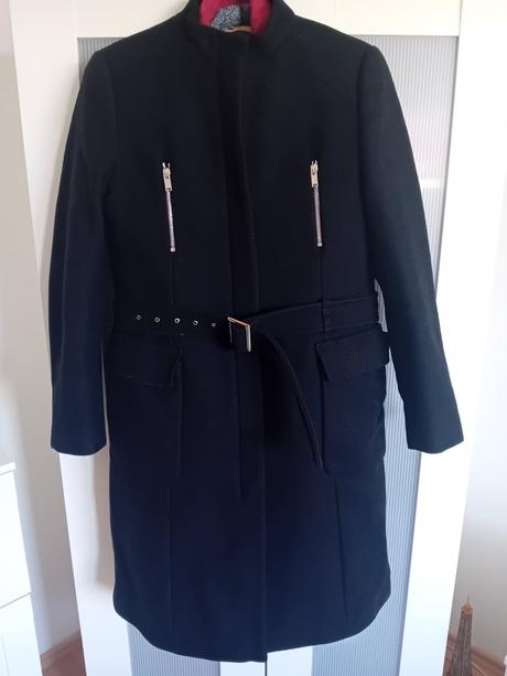 Kabát čierny, zara,36