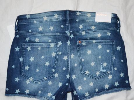Riflové kraťasy s hviezdičkami v 170, h&m,170