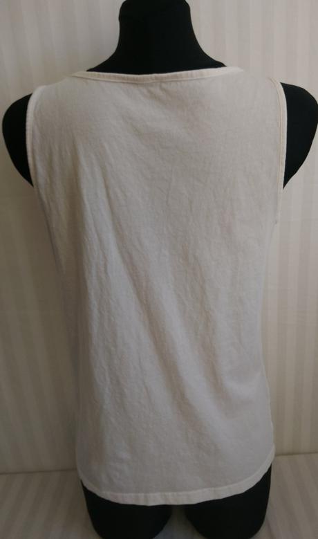 Dámsky biely top s nápisom, george, george,l