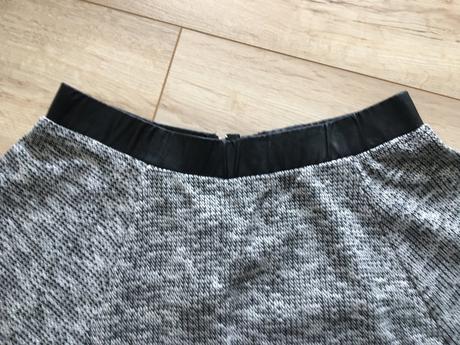 Čiernobiela mini sukňa, gate,l