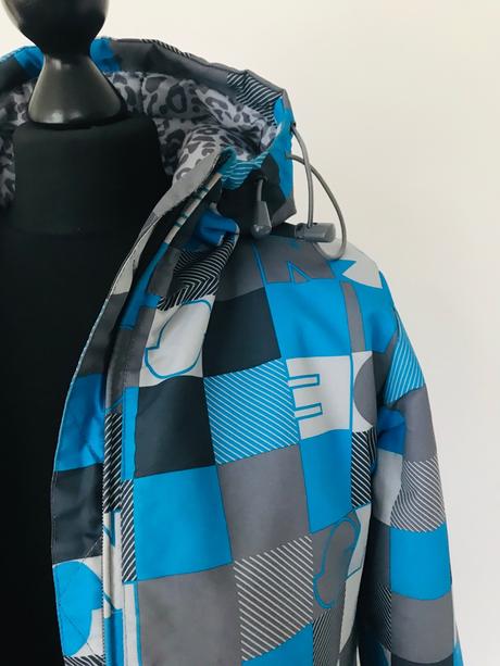 Zimná bunda house modrá, s