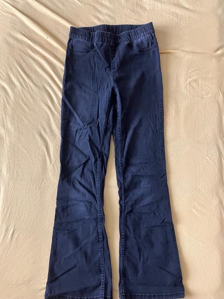 Rozšírené rifle - čierne, h&m,140