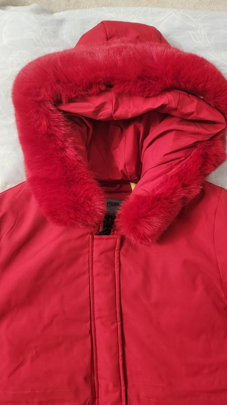 Červená zimná bunda, xl